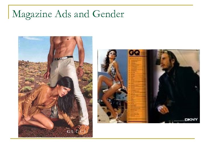 Magazine Ads and Gender 