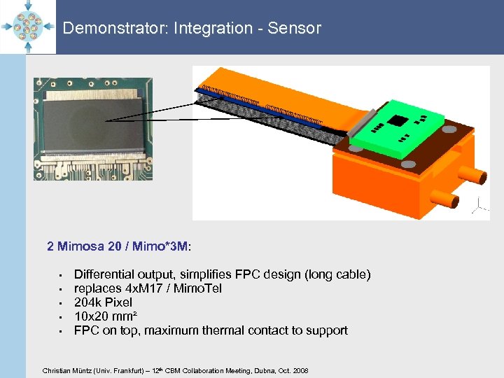 Demonstrator: Integration - Sensor 2 Mimosa 20 / Mimo*3 M: • • • Differential