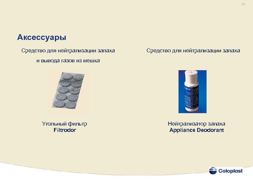 32 Аксессуары Средство для нейтрализации запаха и вывода газов из мешка Угольный фильтр Filtrodor