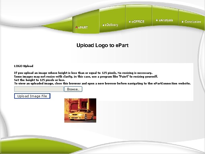 Upload Logo to e. Part 