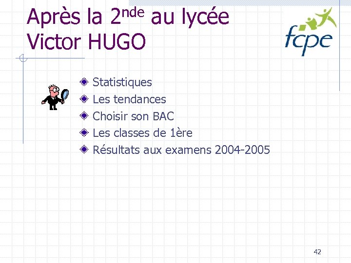 nde au lycée Après la 2 Victor HUGO Statistiques Les tendances Choisir son BAC