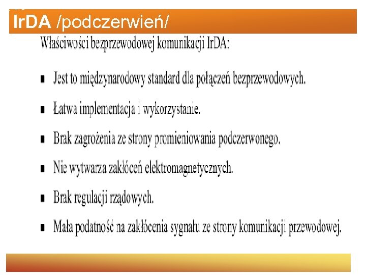 Ir. DA /podczerwień/ 