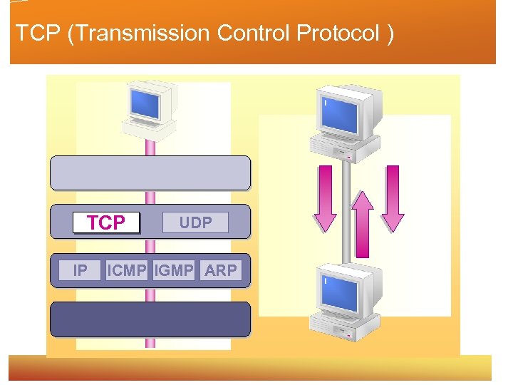 TCP (Transmission Control Protocol ) TCP IP UDP ICMP IGMP ARP 