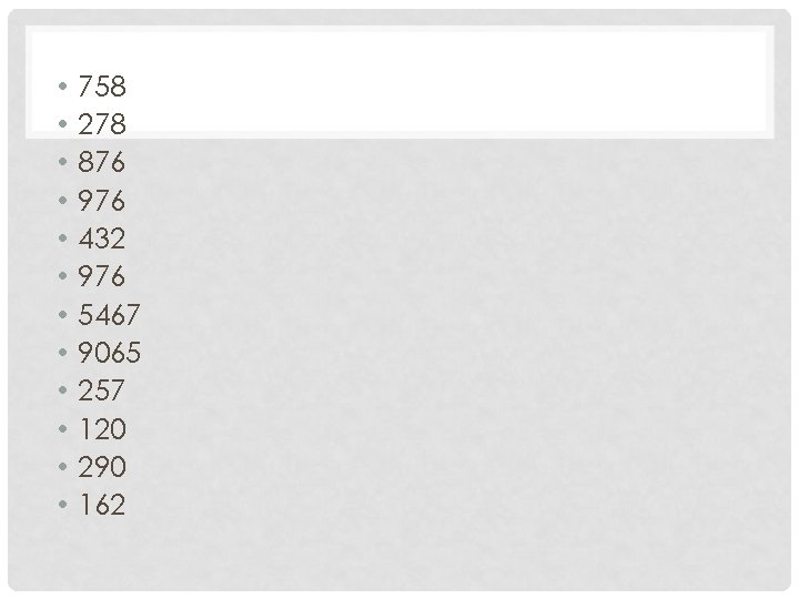  • • • 758 278 876 976 432 976 5467 9065 257 120