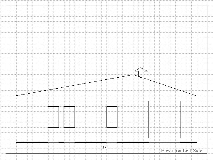 36’ Elevation Left Side 