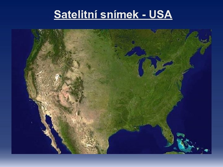 Satelitní snímek - USA 