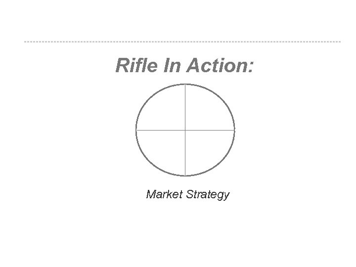Rifle In Action: Market Strategy 