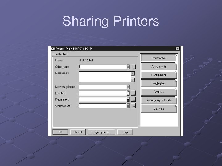 Sharing Printers 