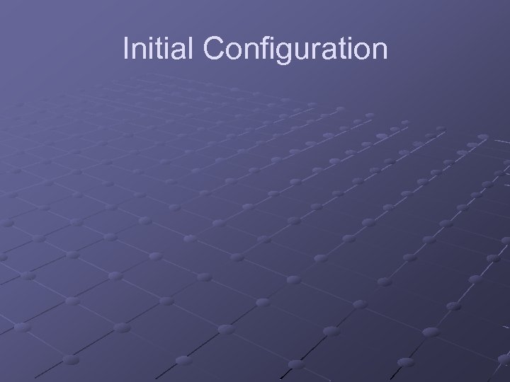 Initial Configuration 