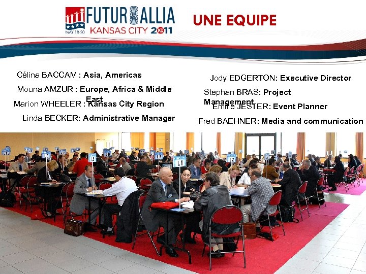 UNE EQUIPE Célina BACCAM : Asia, Americas Mouna AMZUR : Europe, Africa & Middle