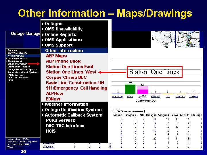 Other Information – Maps/Drawings Station One Lines 39 