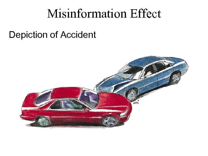 Misinformation Effect Depiction of Accident 