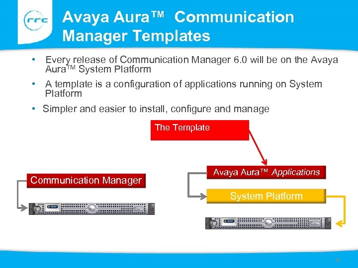 Avaya Aura™ Communication Manager Templates • Every release of Communication Manager 6. 0 will