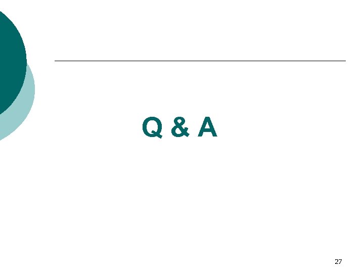Q&A 27 