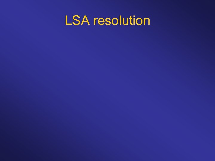 LSA resolution 