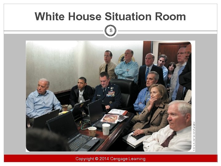 White House Situation Room 8 Copyright 2014 Cengage Learning Copyright ©© 2014 Cengage Learning