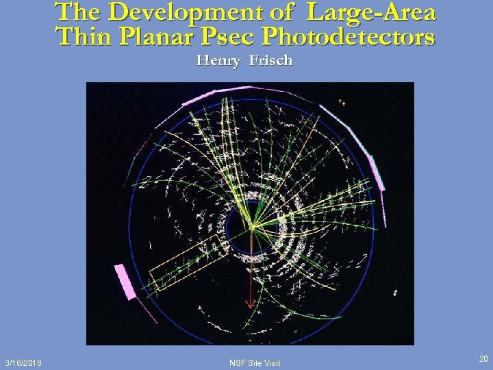 The Development of Large-Area Thin Planar Psec Photodetectors Henry Frisch 3/16/2018 NSF Site Visit