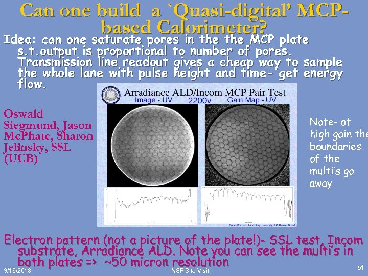 Can one build a `Quasi-digital’ MCPbased Calorimeter? Idea: can one saturate pores in the