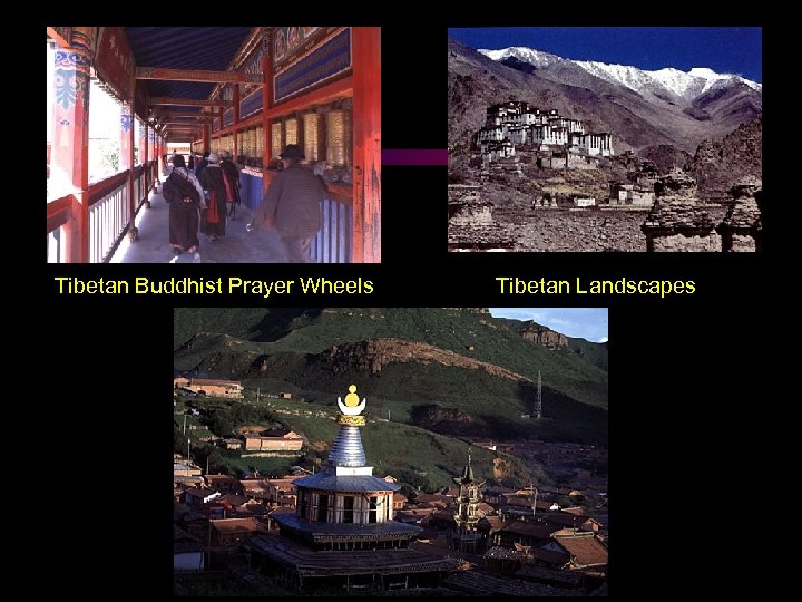Tibetan Buddhist Prayer Wheels Tibetan Landscapes 