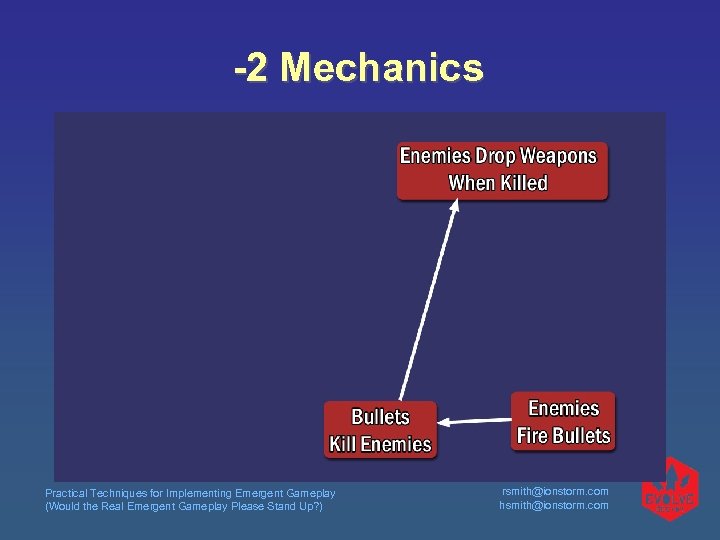 -2 Mechanics Practical Techniques for Implementing Emergent Gameplay (Would the Real Emergent Gameplay Please