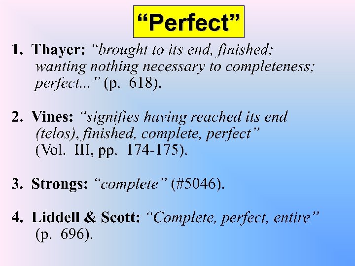 “Perfect” 