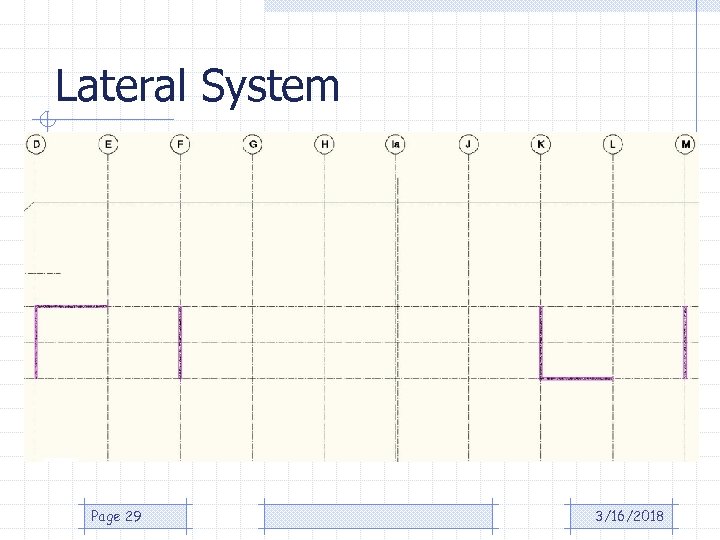 Lateral System Page 29 3/16/2018 