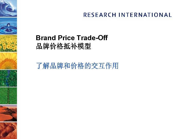 Brand Price Trade-Off 品牌价格抵补模型 了解品牌和价格的交互作用 