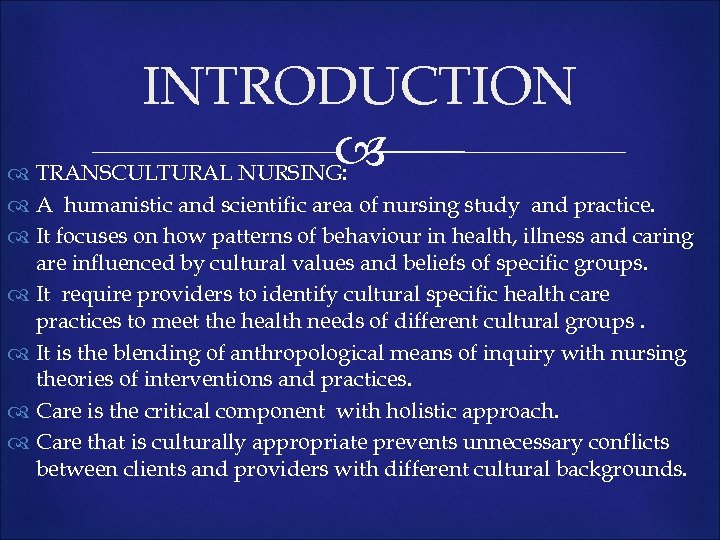 TRANSCULTURAL NURSING BY JOHN RICHARDSON SELWYN HOUNIUHI MIH