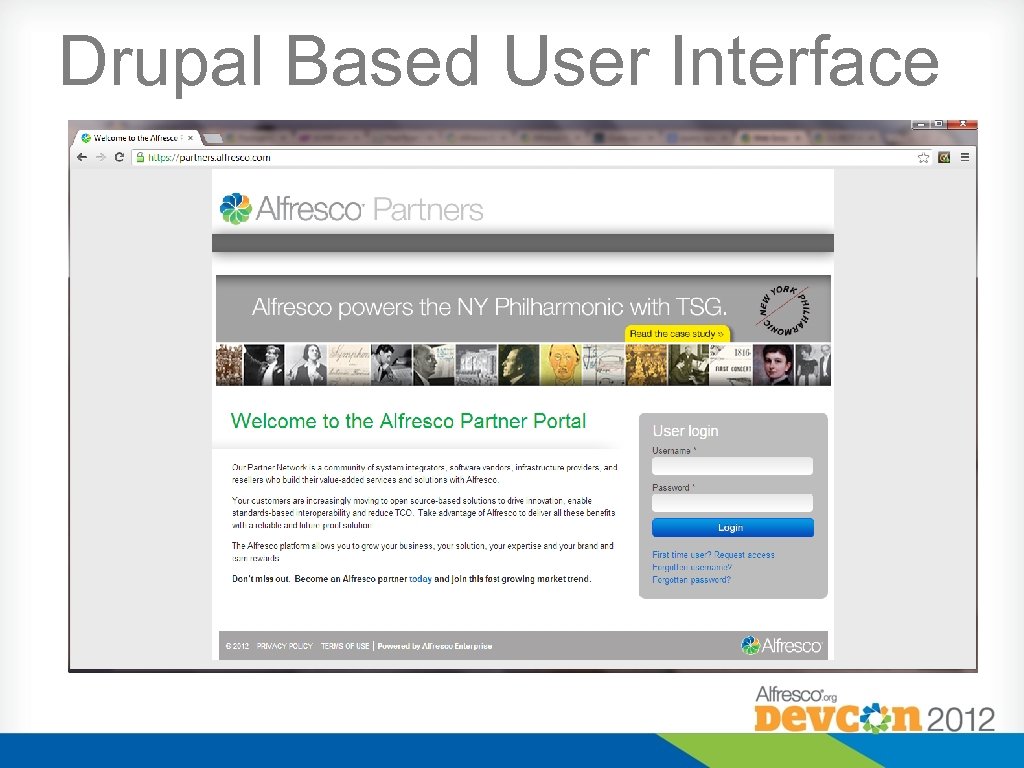 Drupal Based User Interface 