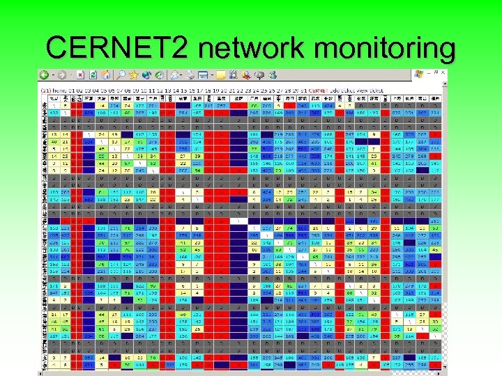 CERNET 2 network monitoring 