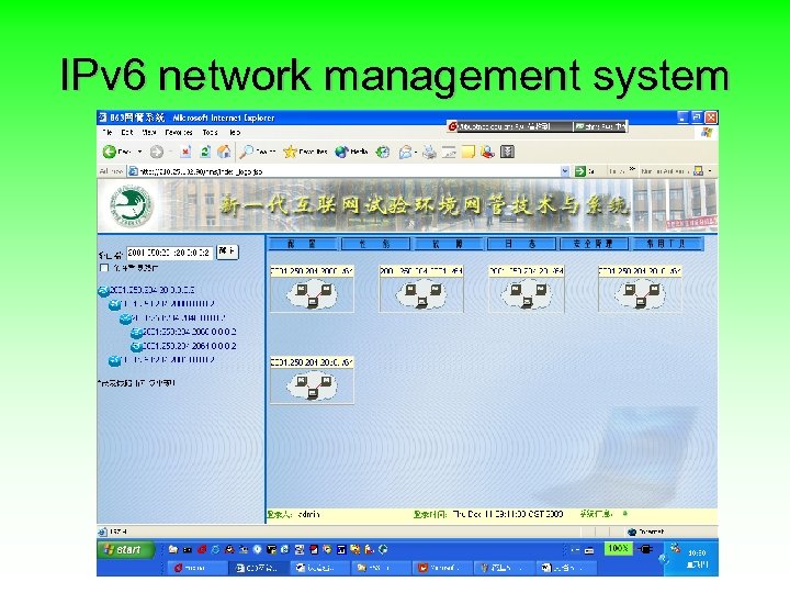 IPv 6 network management system 