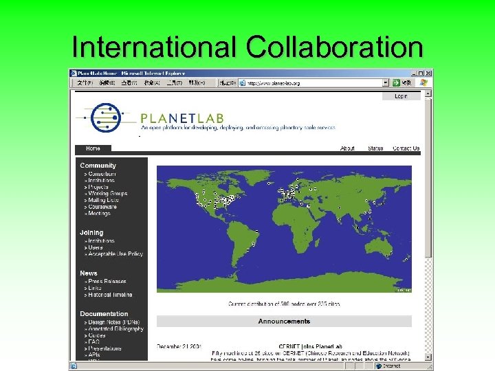 International Collaboration 
