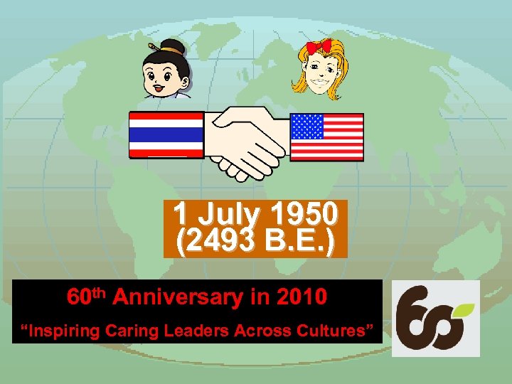 1 July 1950 (2493 B. E. ) 60 th Anniversary in 2010 “Inspiring Caring