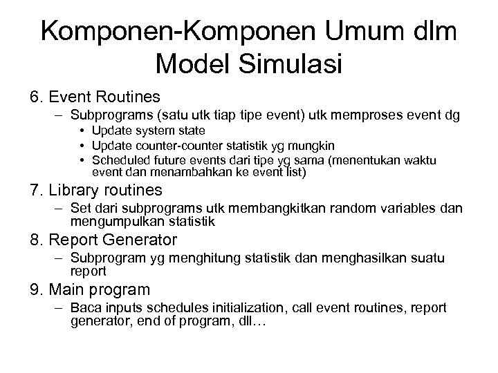 Routing events