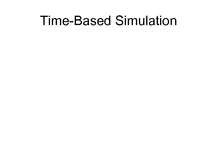 Time-Based Simulation 