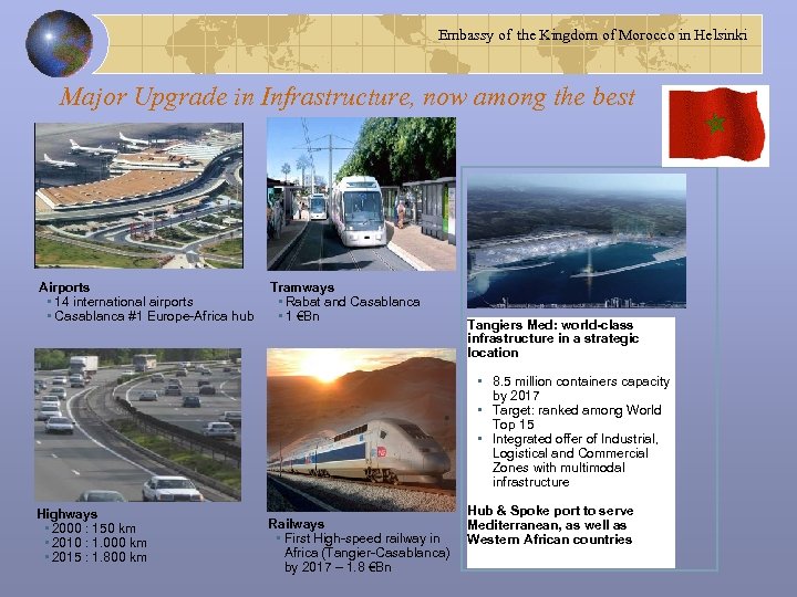 Embassy of the Kingdom of Morocco in Helsinki Major Upgrade in Infrastructure, now among