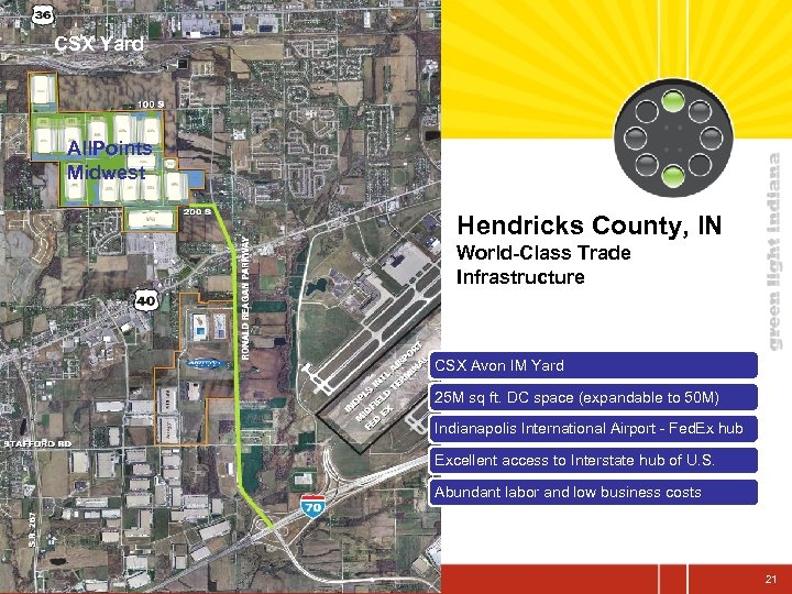 CSX Yard All. Points Midwest Hendricks County, IN World-Class Trade Infrastructure CSX Avon IM