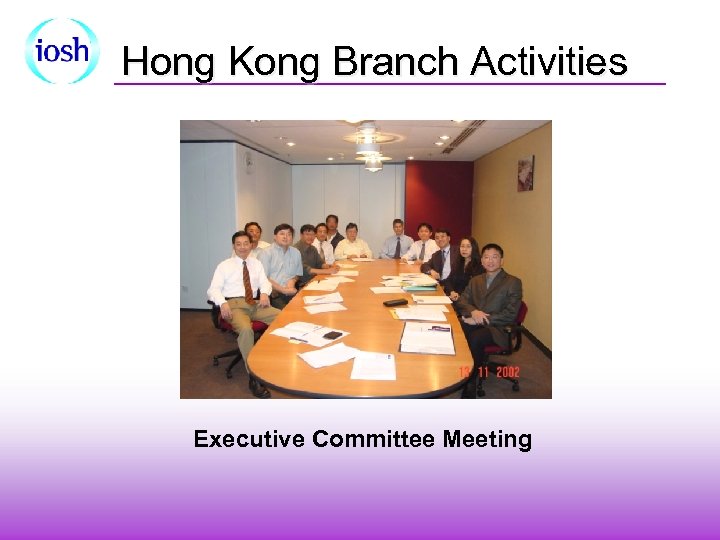 Hong Kong Branch Activities Executive Committee Meeting 