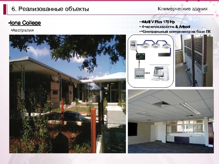6. Реализованные объекты • Iona College • Австралия Коммерческие здания • • Multi V