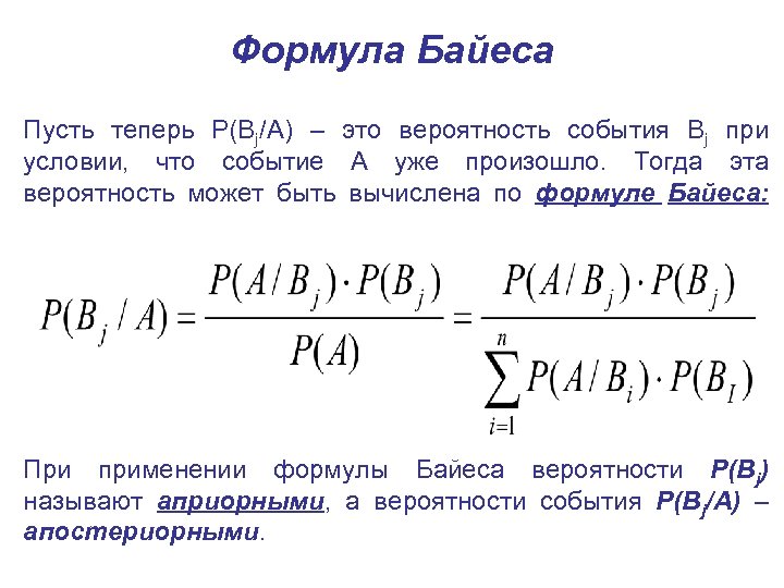 Теорема байеса для чайников