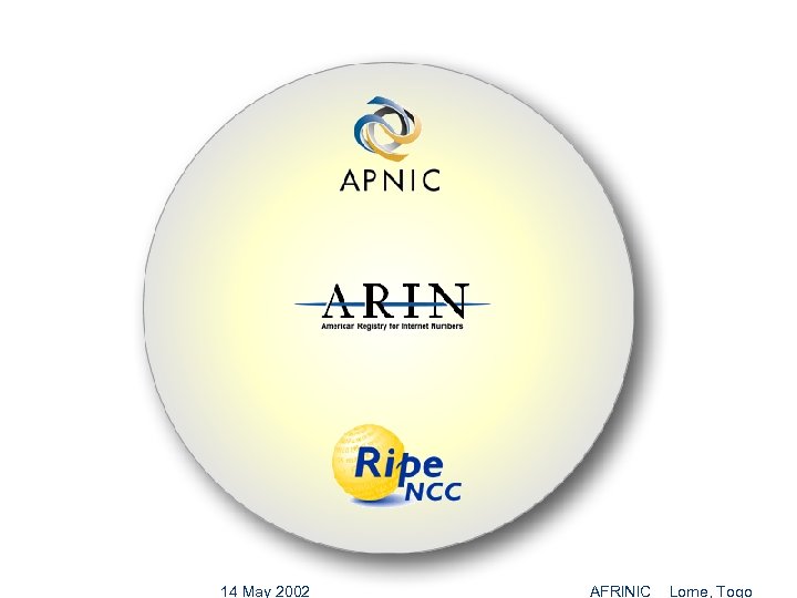 14 May 2002 AFRINIC Lome, Togo 
