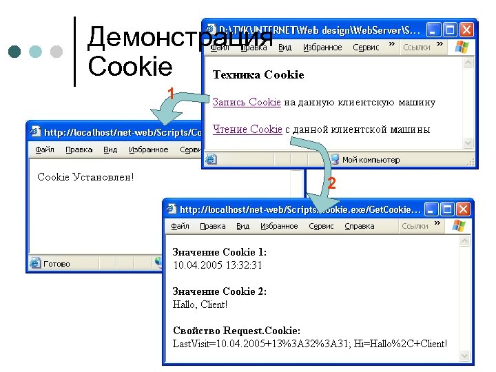 Демонстрация Cookie 1 2 