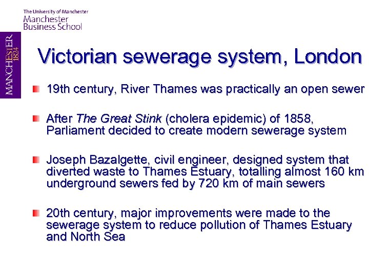 Victorian sewerage system, London 19 th century, River Thames was practically an open sewer