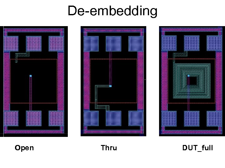 De-embedding Open Thru DUT_full 