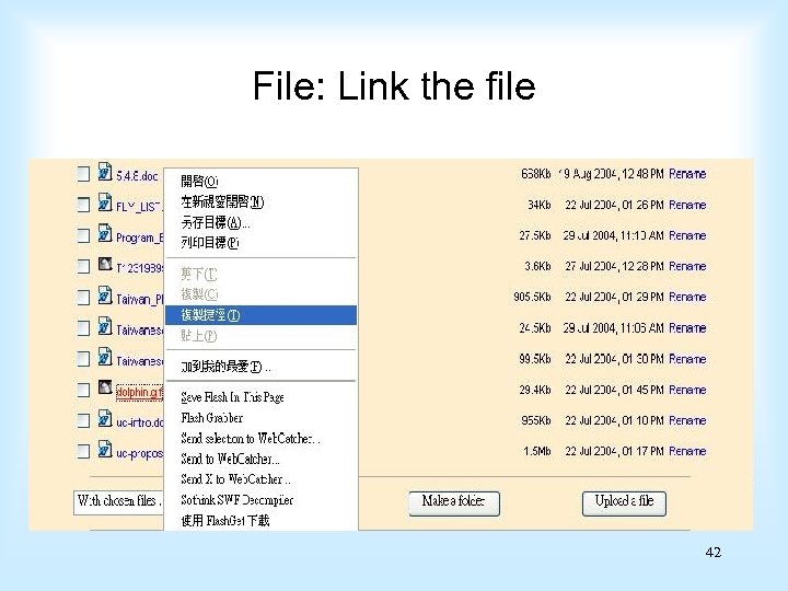 File: Link the file 42 