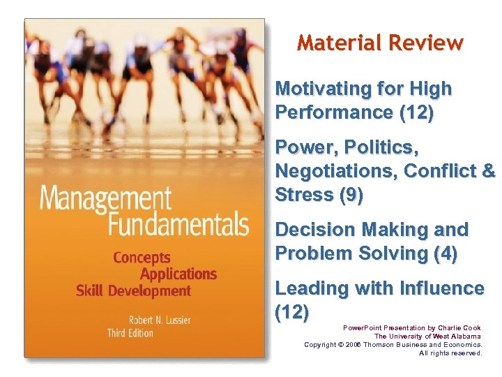 Material Review Mo ti v a ti n g fo r H i g