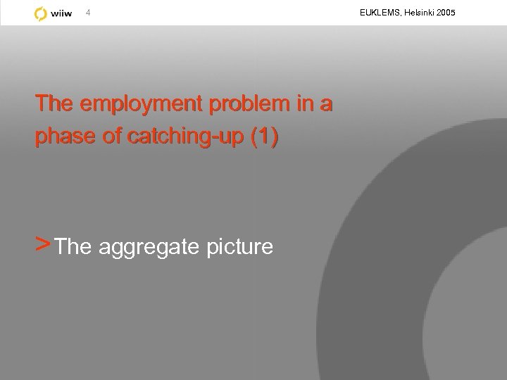 4 The employment problem in a phase of catching-up (1) > The aggregate picture