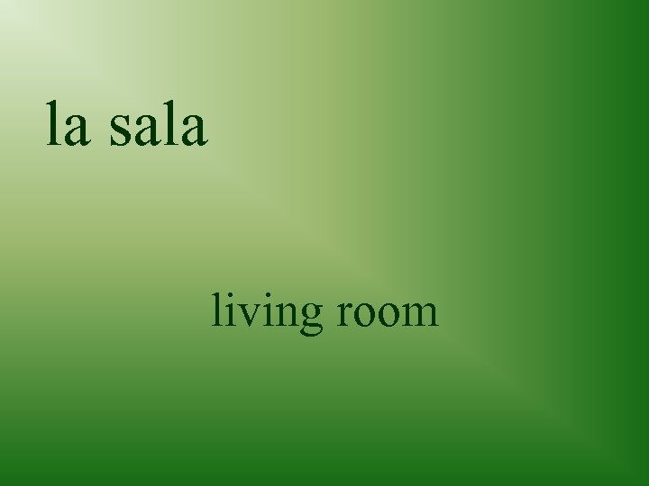 la sala living room 
