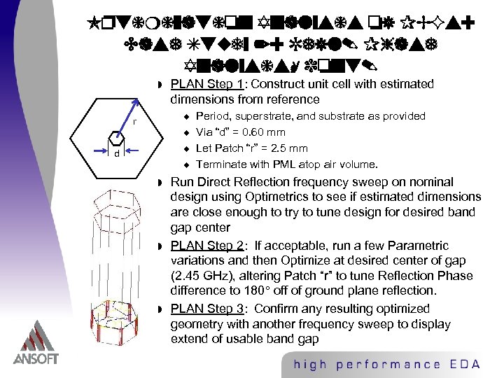 Optimization Analysis of PBGs: Case Study 2: Refl. Phase Analysis, cont. w PLAN Step