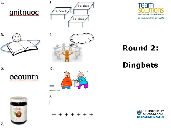 Round 2: Dingbats 